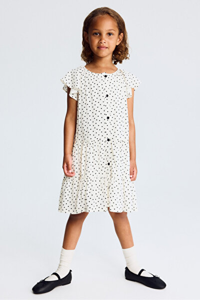 H&M Desenli Viskoz Elbise