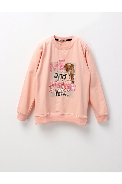 MiniKids Bluza ME and FASHION fetite, corai