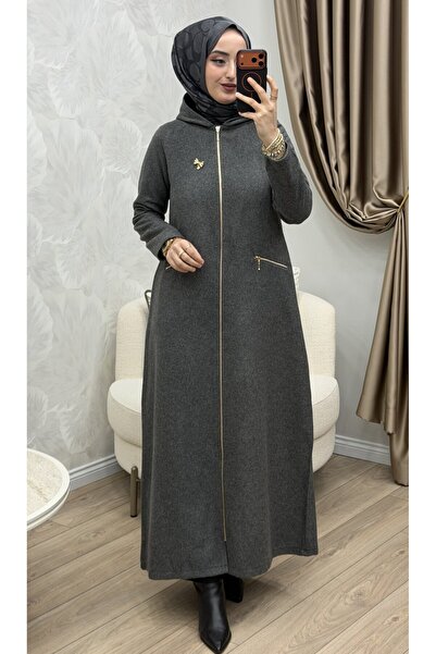 Generic Brand معطف سيزن أنثراسايت