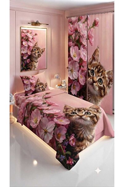 Elmas Dizayn Special Design Single Bedding Set with Flower Design Luxury Cott...