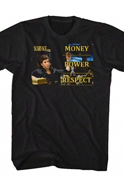9TAY تي شيرت Money Power Respect 2 بأكمام قصيرة للبالغين - تي شيرت