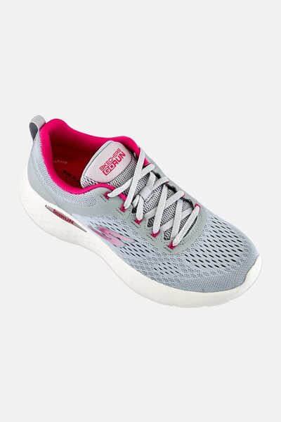 SKECHERS Women Go Run Lite Lace Up Running Shoes, Grey