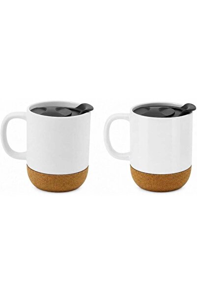 HXD Zoomlion Premium 350ml (12oz) Sublimation Ceramic Coffee Mug with Cork Ba...