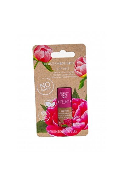 BEAUTY MADE EASY Tinted lip balm, vegan, zero plastic, Peony, Beauty Made Eas...