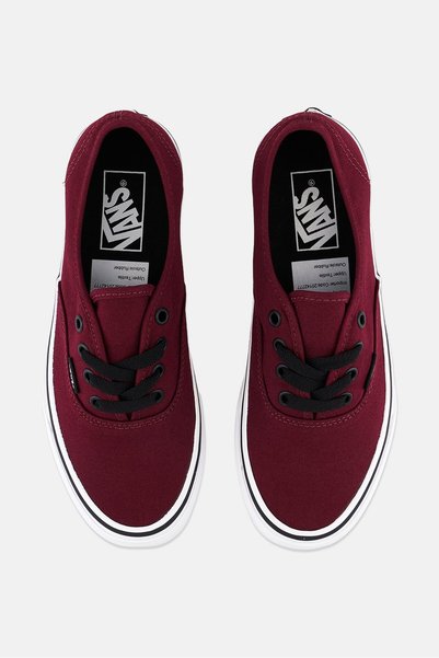 Vans Women Authentic Lace Up Shoes, Red