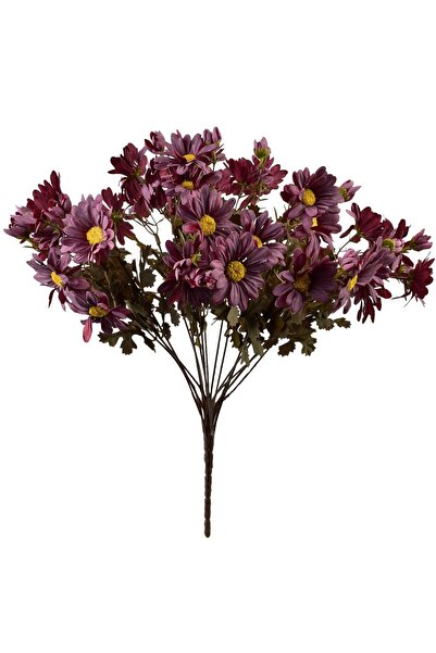 MONDEX floare artificială din plastic Viridis Margarettki 45cm albă 1 buc.