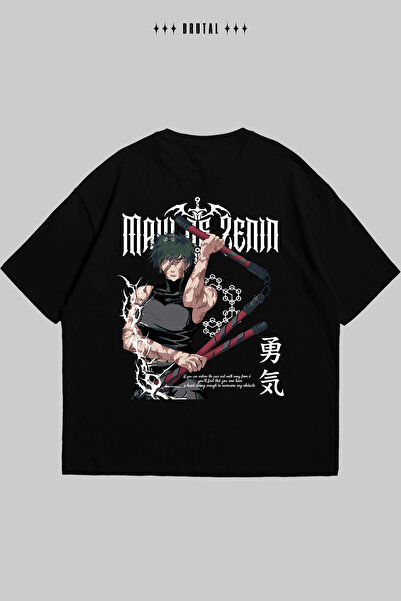 Brutal Dept. تي شيرت قطني من Maki Zenin بتصميم Gothic Grunge - مقاس كبير للجن...