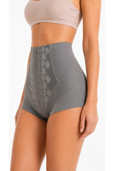 UN REAL Women's High Waist Lace Detailed Shaping Corset Panties