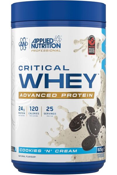 applied nutrition Critical Whey Protein Powder – 24g Protein per Serving, Hig...