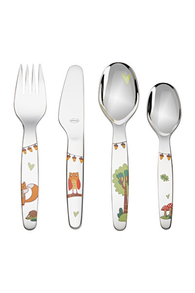 rösle Forest Friends 4-Piece Children's Cutlery Set 13068