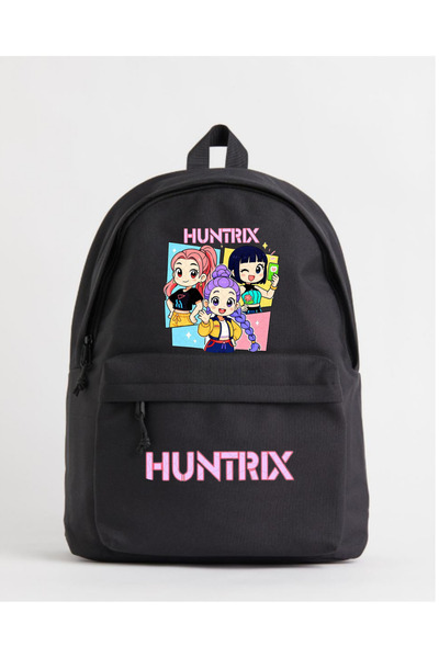 dompulerimoda حقيبة ظهر سوداء للجنسين من Huntrix cX Derss, Course, Dershane