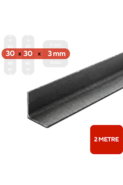 mm demir market 30x30x3 mm 2 Metre Köşebent Demir | L profil -Tarım, Bahçe ve...