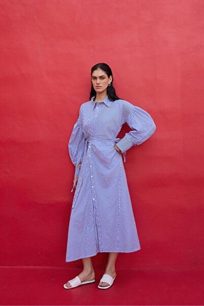 Touché Privé Draped Poplin Dress