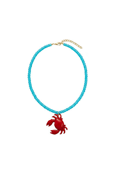 Charmist Special Collection Crab Figured Bead Necklace