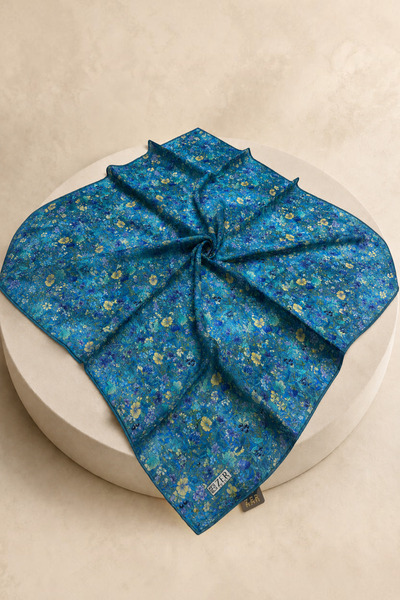 İlkbenaldim Zer Floral Patterned Hijab Scarf – Stylish Women's Scarf Models