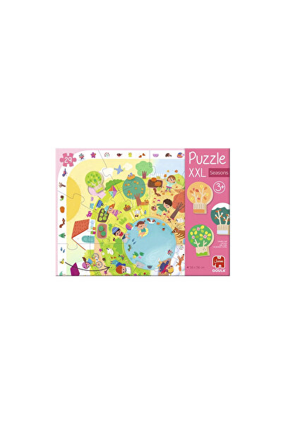 GOULA Puzzle XXL Anotimpuri pentru Copii