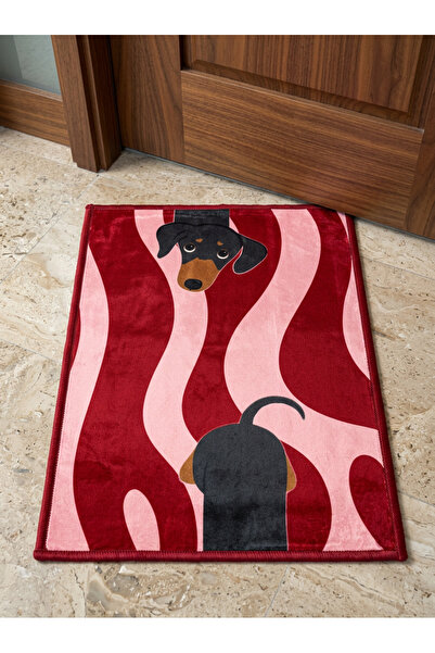 RUGRUMBA Non-Slip Sole Positive Energy Themed Washable Door Front-Bathroom Ma...