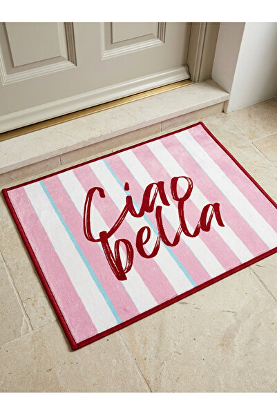 RUGRUMBA Non-Slip Sole Positive Energy Themed Washable Door Front-Bathroom Ma...