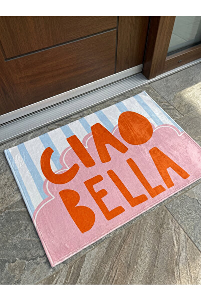 RUGRUMBA Non-Slip Sole Positive Energy Themed Washable Door Front-Bathroom Ma...