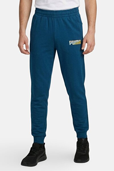 Puma Men Sportswear Fit Training Sweatpants, Teal Blue