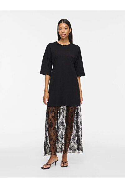 VILA Maxikleid VIKATA Spitzen