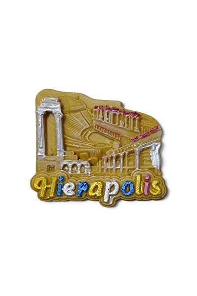 Genel Markalar Denizli Hierapolis magneti polyester kabartma hediyelik magnet