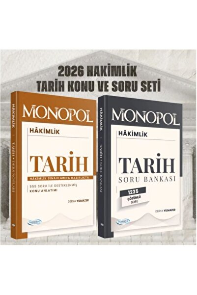 Monopol Yayınları 2026 Hakimlik Sınavlarına Hazırlık Tarih Konu ve Soru Seti