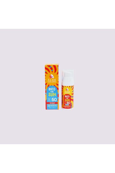 ALOE COLORS Into The Sun Face Sunscreen spf50 Tinted 50ml