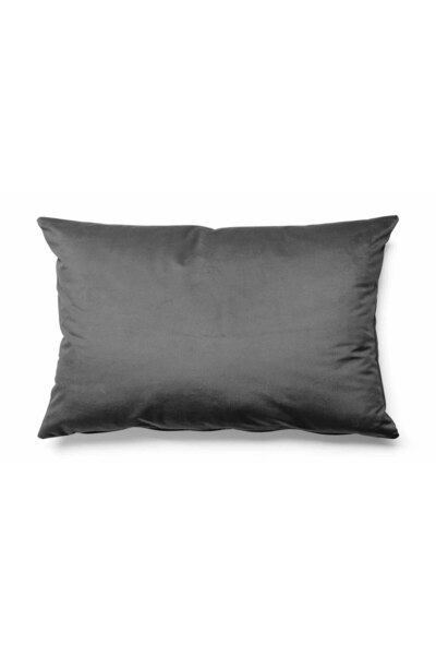 Pilloveland غطاء وسادة مزخرف بلون واحد مقاس 50 × 30 سم، قماش من جلد الغزال مط...