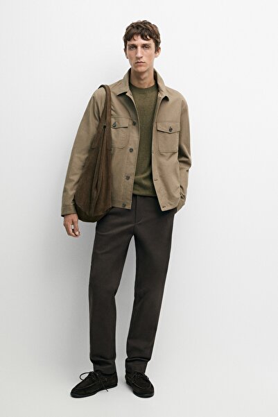 Massimo Dutti Pamuklu slim fit pantolon