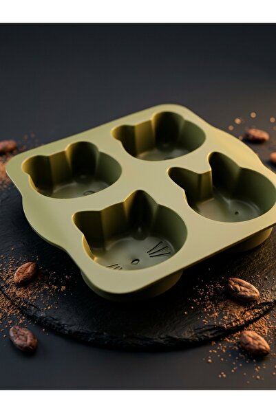 Tasarım Evi Large Size 4-Compartment Chocolate Mold with Animal Figures – Dee...