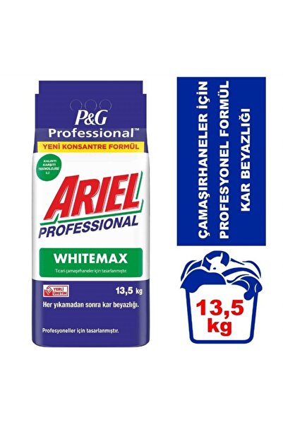 Ariel Whitemax 13,5 kg Professional Toz Çamaşır Deterjanı Beyaz Renkler