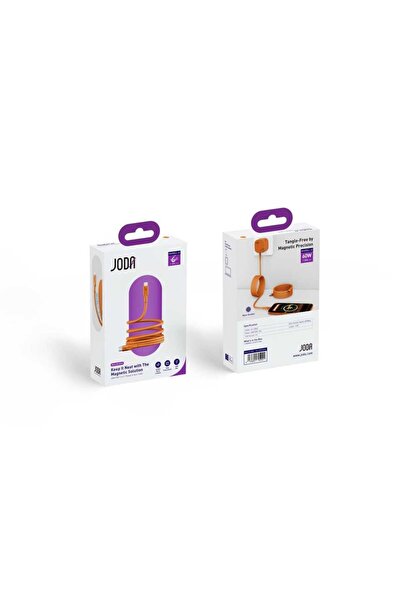 Joda Mag Roll Magnetic Cable 60W Type-C to Type-C 1.2m - Orange
