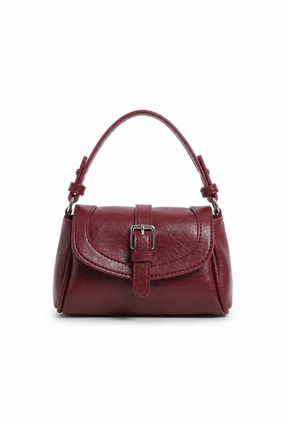 ZÇBUTİK Women's Mini Hand and Shoulder Bag – Faux Leather, with Buckle, Lined...