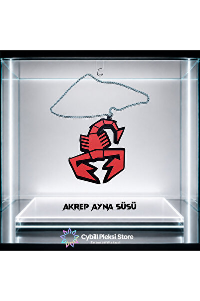 CybillStore Akrep Pleksi Ayna Süsü | Parlak Siyah A Kalite Pleksi | Premium O...