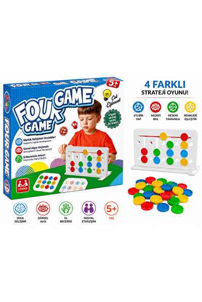 W-Design FOUR GAME Eğitici Zeka Ve Aktivite Oyunu Eğlence Kutusu Eğitici Oyuncak