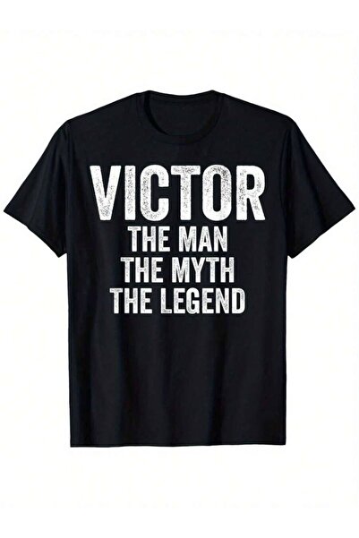 21JNRY Man Myth The Legend Shirt First Name Victor Loose Style New Unisex Sho...