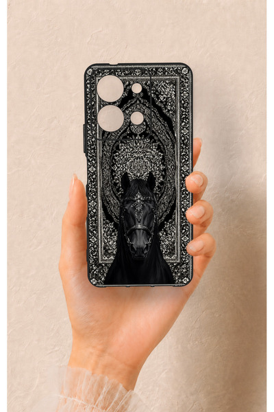 Vip Case Vivo Y36 Uyumlu Etnik At Figürü Desenli Silikon Kılıf