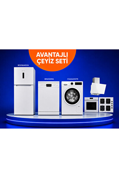 Profilo 4 Lü Çeyiz Seti (BD2186WEXN- BM6320MA - CGA242X3TR - DVK6J320 - OE36P...