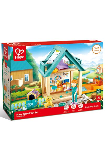 Hape Set de joaca din lemn - Veterinar