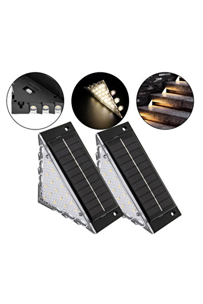 OEM Αδιάβροχα Ηλιακά Φωτιστικά Σκάλας LED 22 SMD Θερμό Λευκό 3000K IP65 – Σετ...
