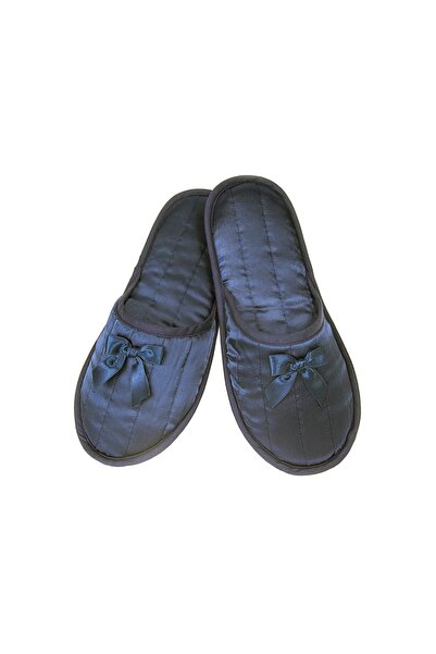 Slipper Γυναικείο σατέν μπλε ελληνικό ρούχο σπιτιού " (Women's satin blue Gre...