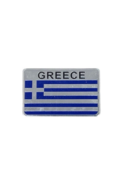OEM Αυτοκόλλητο μεταλλικό GREECE 5cm x 8cm - ΟΕΜ
