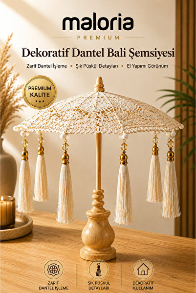 Maloria Masaüstü Dantelli Dekoratif Sunum Bali Şemsiyesi Pinterest Dekor Şemsiye