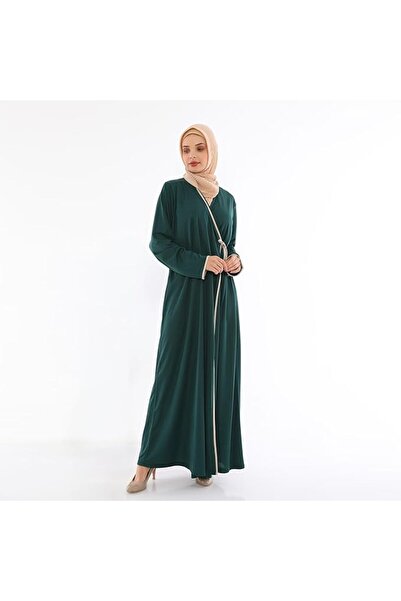 elanesa عباءة صلاة نسائية مربوطة من الجانب بطول كامل، فستان إسلامي محتشم للار...