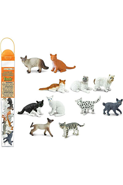 Safari Pisici de companie. Set de figurine într-un tub S.R.L.