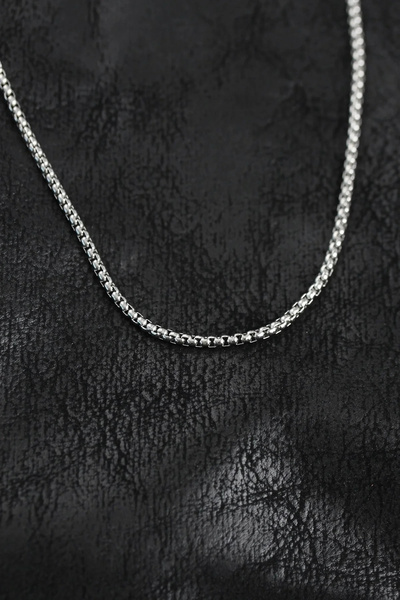 Generic Brand Mey Import ®   316L Steel Venetian Chain Model Silver Color Men...