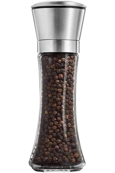 Arabest Pepper Salt Grinder,Professional Stainless Steel Cap,200ML Manual Ref...