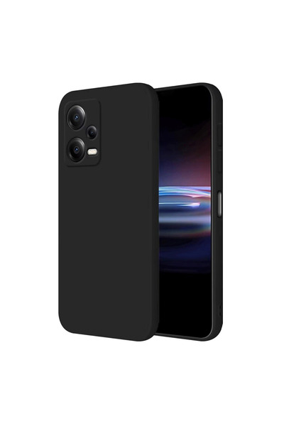 Generic Brand حافظة هاتف Xiaomi Poco X5 5g من السيليكون الأول - أسود