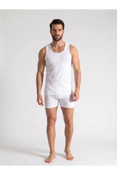 NACAR STORE 6'lı Askılı Likralı Pamuklu Erkek Atlet Avantaj Paketi
